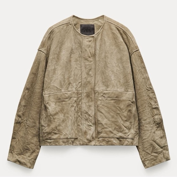Zara Jackets & Blazers - NWOT Zara ZW Collection 100% Suede Leather Jacket
